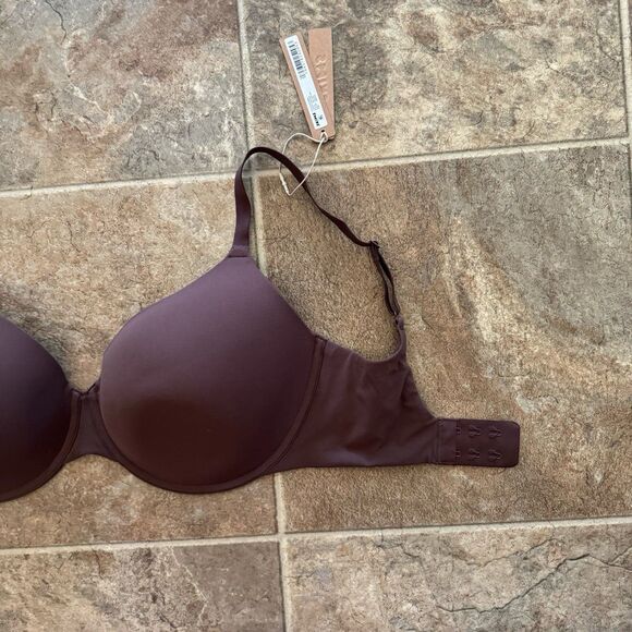 Skims Fits Everybody T-shirt Demi Bra Cocoa Size 34DDDD - Picture 6 of 9